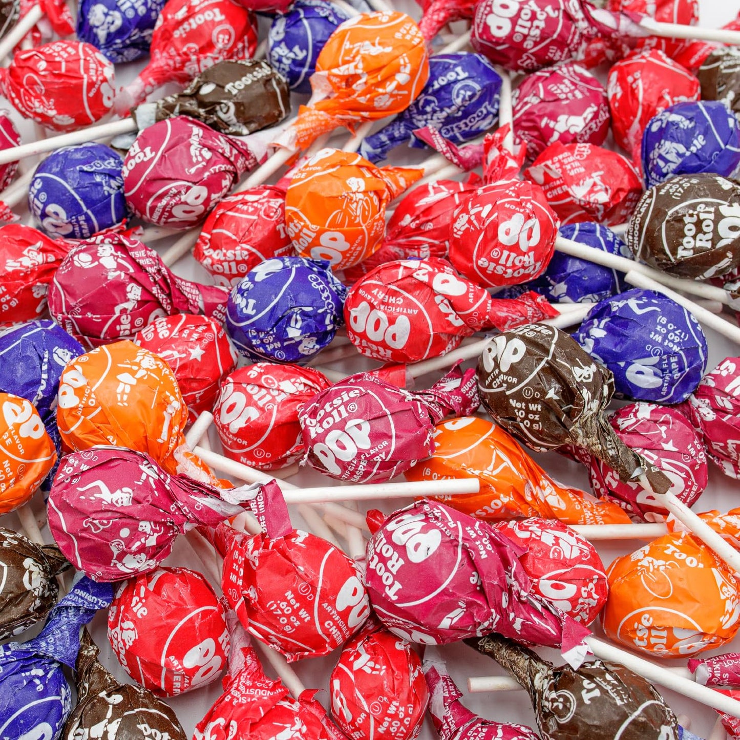 TOOTSIE ROLL POPS Lollipops 2 lb - Bulk Bag, 5 Assorted Flavors, Gluten Free, Chewy Center & Hard Candy Coating, Individually Wr