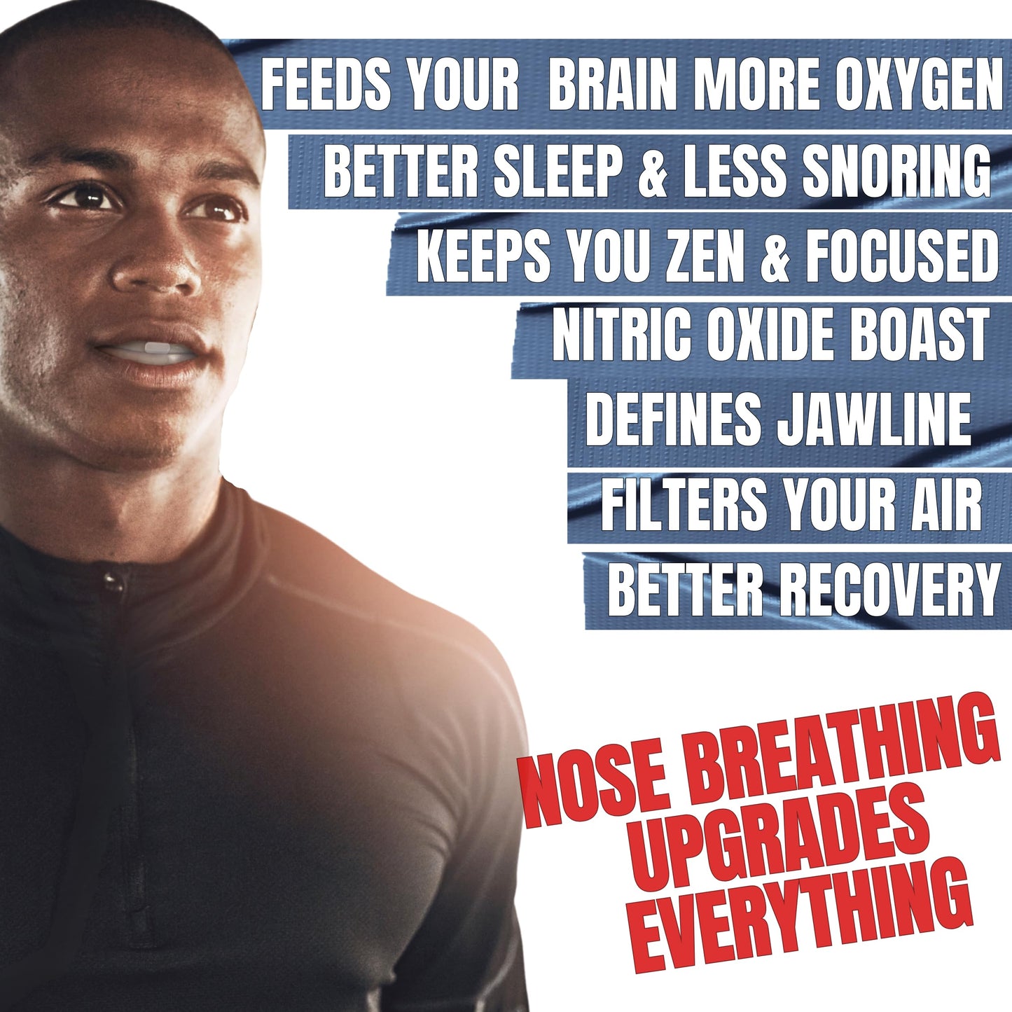 Better Than Mouth Tape for Sleeping MEW X AIR The 24 Hour Nose Breathing & Oxygen Enhancing Kit/Put Toxic Mouth Tape Sleep Tape & Nasal Strips in The bin/Reusable & Durable // Get Peak Performance