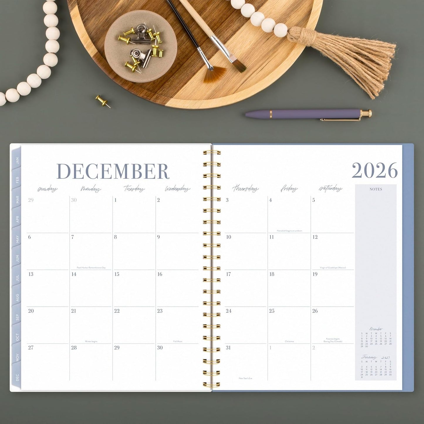Cambridge 2026 Planner by Leah Bisch, Weekly & Monthly, 8.5" x 11", Large, Ciara Floral (LB41-905-26)