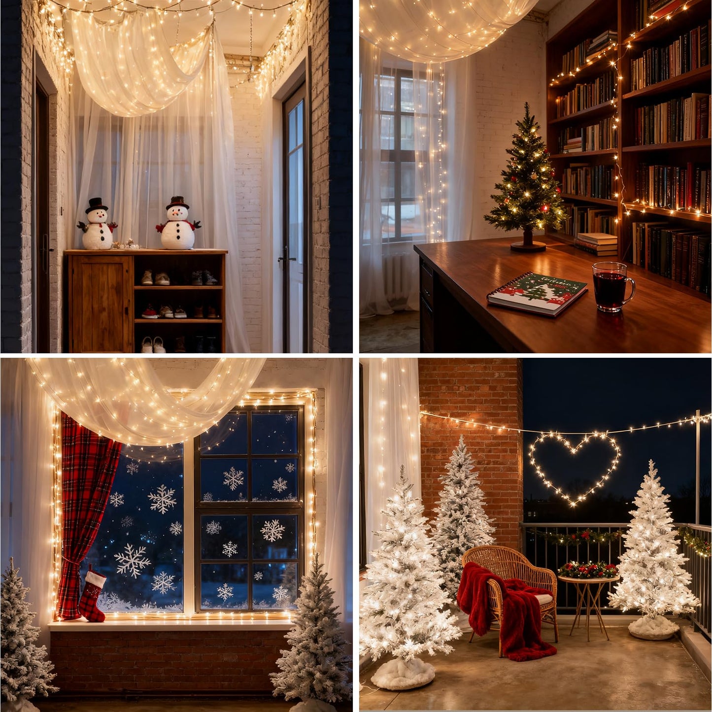 Dailyart Fairy Lights Plug In  3000 Led Cluster Lights With Timer 195Ft Waterproof Warm Twinkle String Light With Remote For Bedroom Wreath Garland Window Wedding Christmas Tree Decoration Black Wire