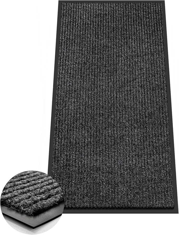 Azadx 2'x4' Indoor Outdoor Door Mat Heavy Duty Front Door Mat Ultra Absorbent Muddy Dirt Resist Welcome Door Mats Non-Slip...