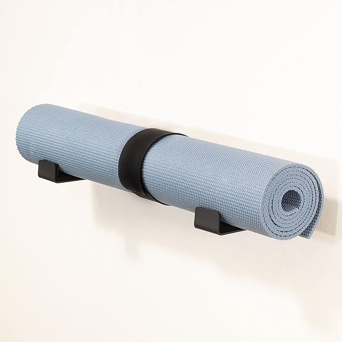 StoreYourBoard Yoga Mat Storage Rack – Yoga Mat Holder Wall Mount for Foam Rollers, Resistance Bands, Fitness Accessories,...