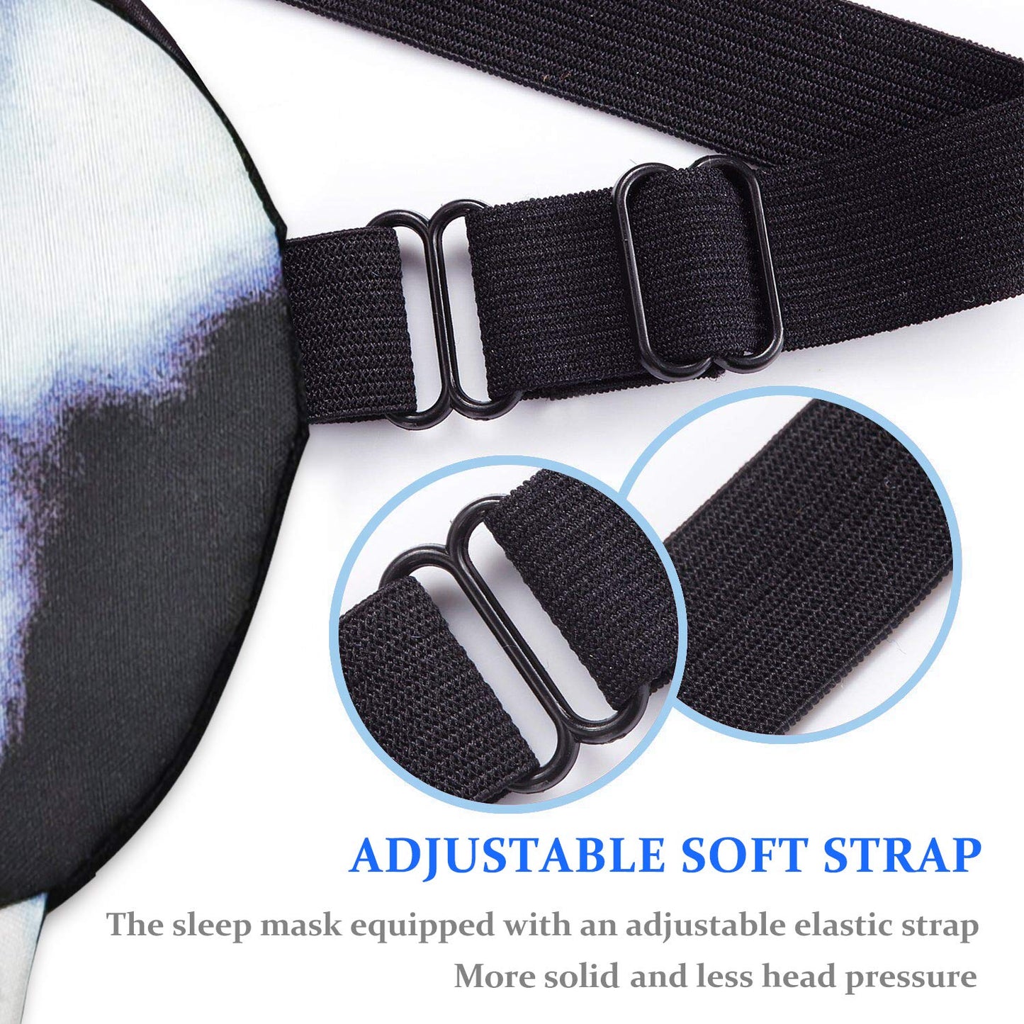 Tphon Sleep Mask for Adult Kids Boys Girls Funny Blindfolds Soft Cute Animal Sleeping Masks with Adjustable Strap for Travel Naps Shift Works Games