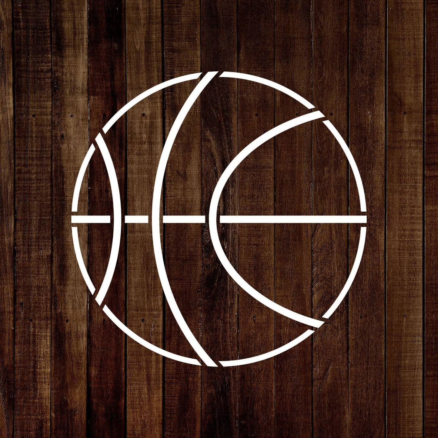 MAGJUCHE Basketball Stencil 12 Inches, Reusable Sport Stencil for Painting DIY Crafts Decor