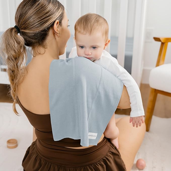 Comfy Cubs Baby Burp Cloths Set (Pack of 6) - Large, 6-Layer, Ultra Absorbent 100% Cotton for Infant Spit-Up, Drool, and Messes - Soft, Gentle, Thoughtful New Born Baby Gifts, Multi