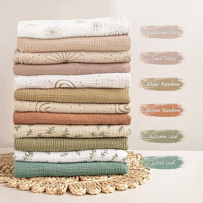 lulumoon Muslin Bassinet Sheets Baby: Cotton Bedside Sleeper Bassinet Sheets Fitted for MiClassic & Milliard Bassinet