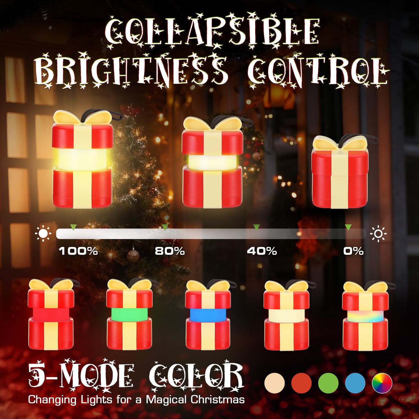 Christmas Gift Everbrite Christmas Gift Box Lantern 3 Pack  5 Light Modes Holiday Decoration Presents For Women And Men  Aaa Batteries Contained Stocking Stuffers  Christmas Lights Indoor & Outdoor