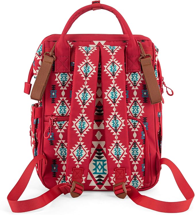 Montana West Wrangler Callie Diaper Bag Backpack with Stroller Straps Multifunction Baby Travel Bag WG2204-9110BDY