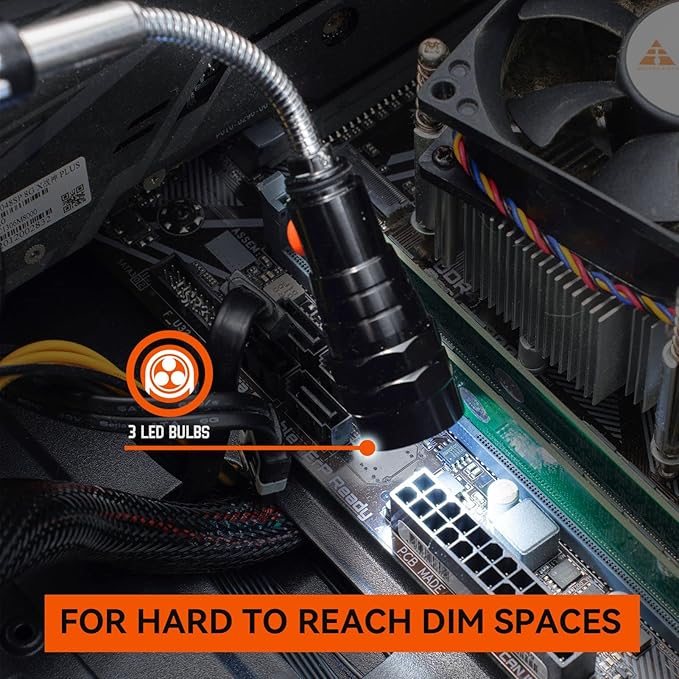 Gifts for Dad, Magnetic Pickup Tool with LED, Telescoping Magnet Flashlight, Cool Gadgets Stocking Stuffers for Teen Boys, Christmas Gifts for Men, Husband, Handyman, Boyfriend, Him, Dad, Black