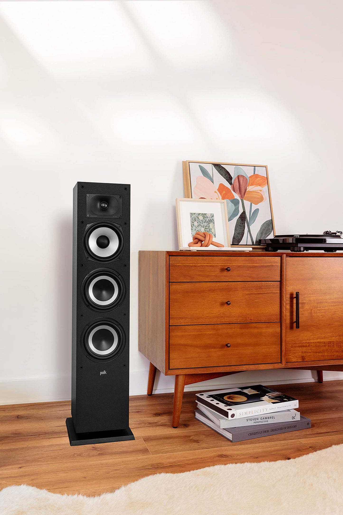 Polk Monitor Xt60 Tower Speaker - Hi-Res Audio Certified, Dolby Atmos, Dts:X & Auro 3D Compatible, 1 Tweeter, 6.5 Dynamically Ba