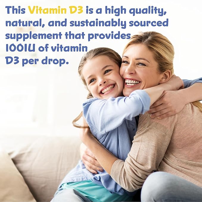 Premier Research Labs Vitamin D3 for Kids - Vitamin D Drops for Children, Kids Liquid Vitamin D, 400 IU Per Serving, Supports Healthy Brain Development - 0.43 fl oz