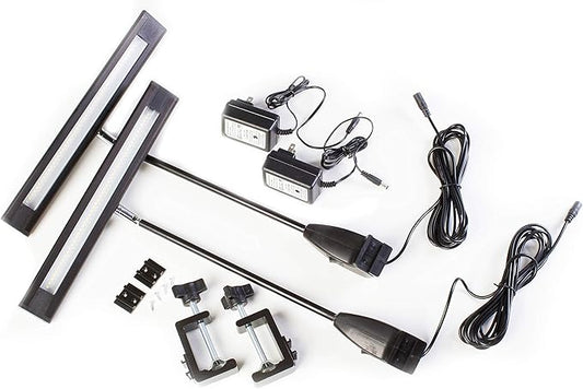 LEDupdates 2pcs Trade Show LED Light for Popup Booth Exhibit Back Drop Panel with UL Listed Power Supply