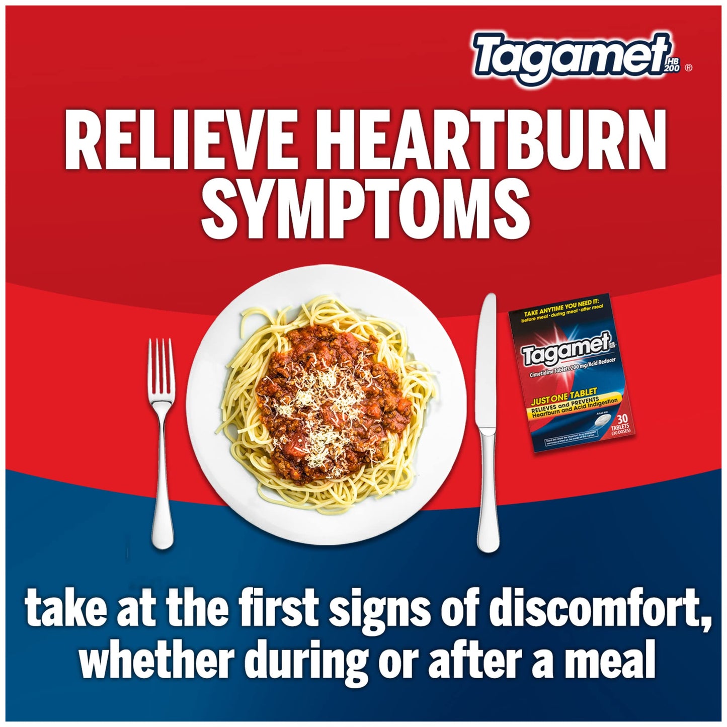 Tagamet HB 200 mg Cimetidine Acid Reducer and Heartburn Relief, Relieves and Prevents Indigestion, 70 Count