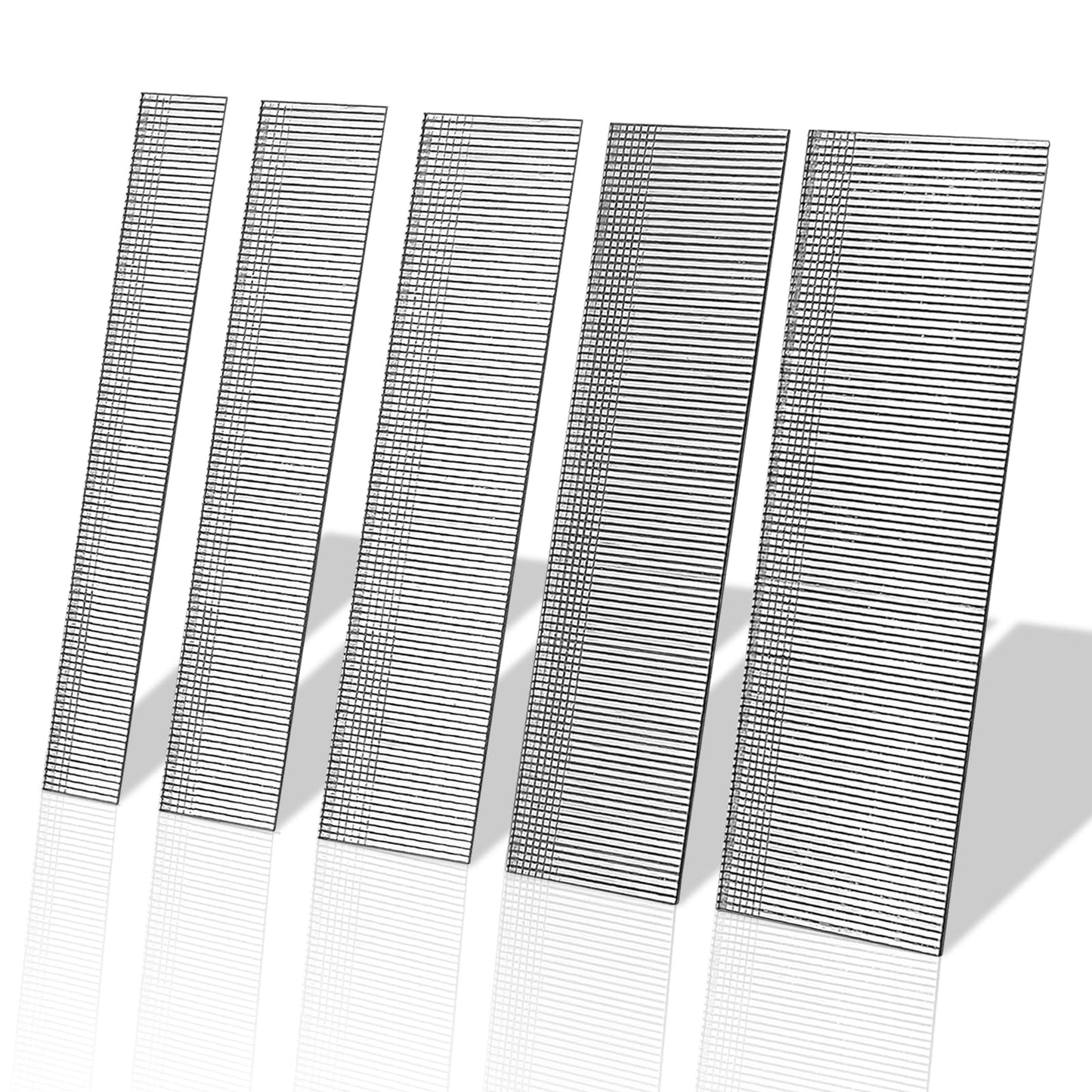 18 Gauge Brad Nails, Galvanized Nail Gun Nails for Pneumatic, Electric Brad Nail Gun, 18 GA Brad Nails (Combination 1500PCS)