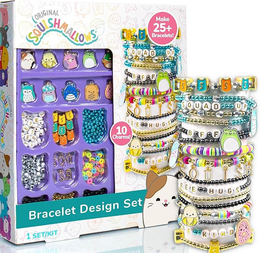 Original Squishmallows Bracelet Design Set, Cute & Friendship Bracelet Kit, Jewelry Making Kit, Charm Bracelet Making Kit,...