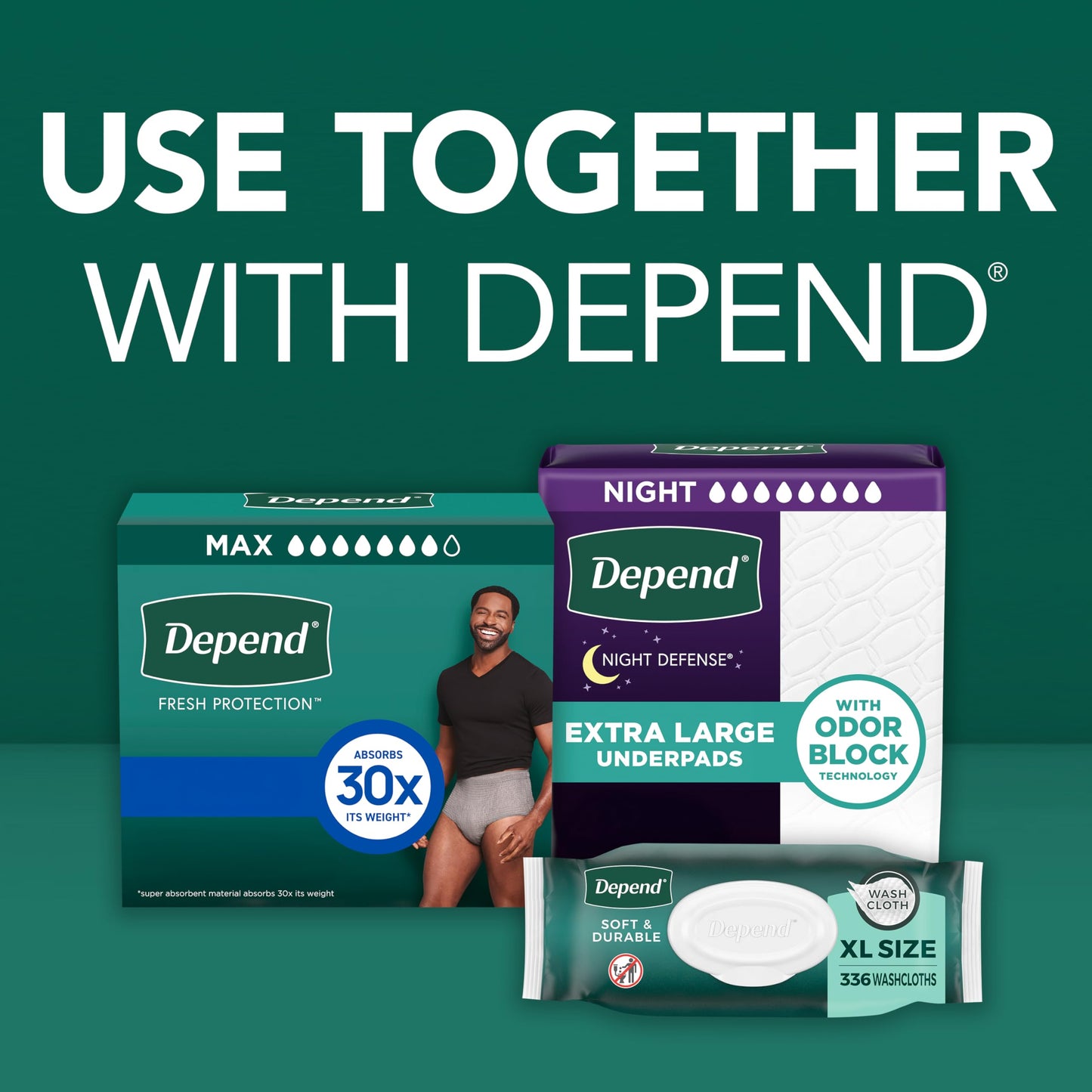 Depend Fresh Protection Adult Diapers, Incontinence Underwear for Men, Disposable, Maximum, Large, Grey, 17 Count, Packaging May Vary