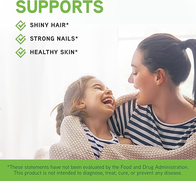DAVINCI Labs Hair, Skin & Nails - Helps Support Shiny Hair, Strong Nails & Healthy Skin with Collagen, Biotin, Hyaluronic Acid & More* - 60 Capsules (30 Servings)