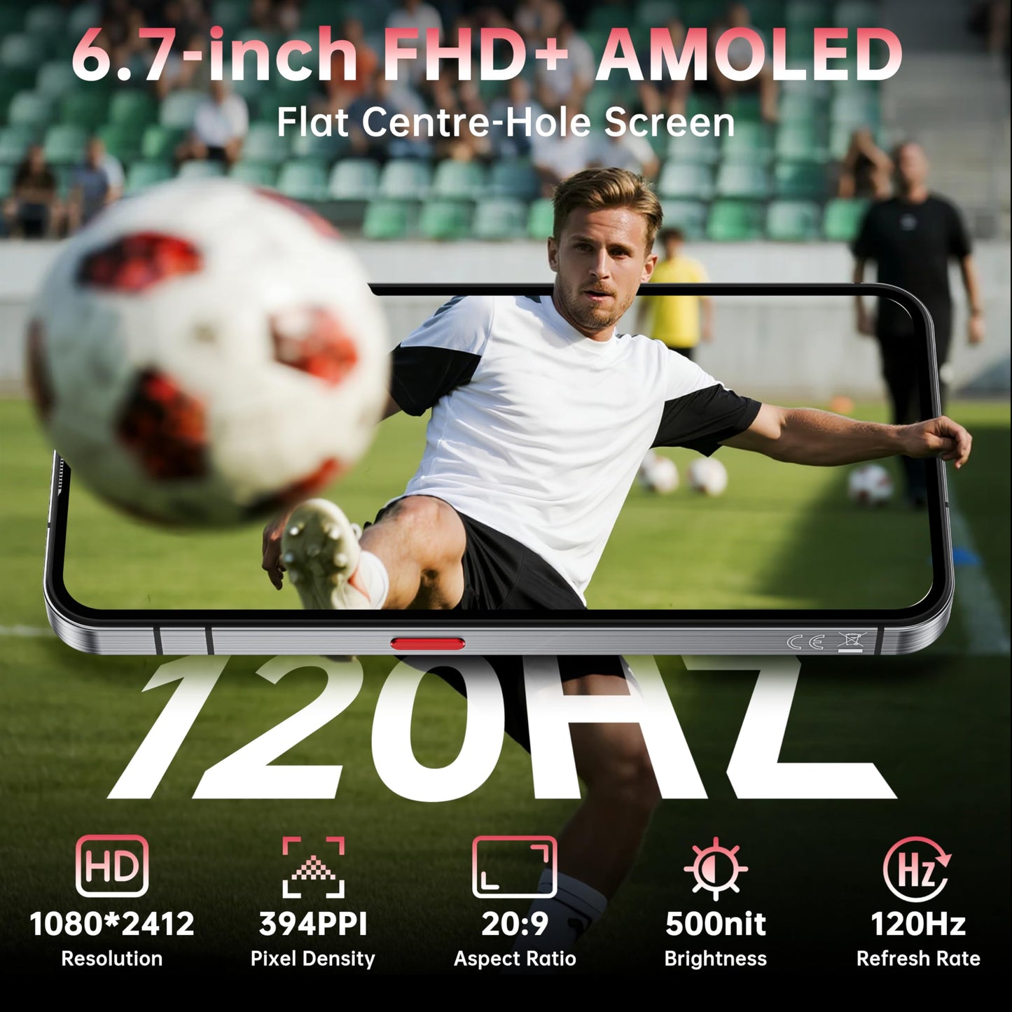 Oukitel Wp210 Rugged Smartphone 5G - Android 15 Cell Phone, 36Gb+512Gb, 6.7 Fhd+ Amoled, Mtk Dimensity 8200, 8800Mah Battery Rug