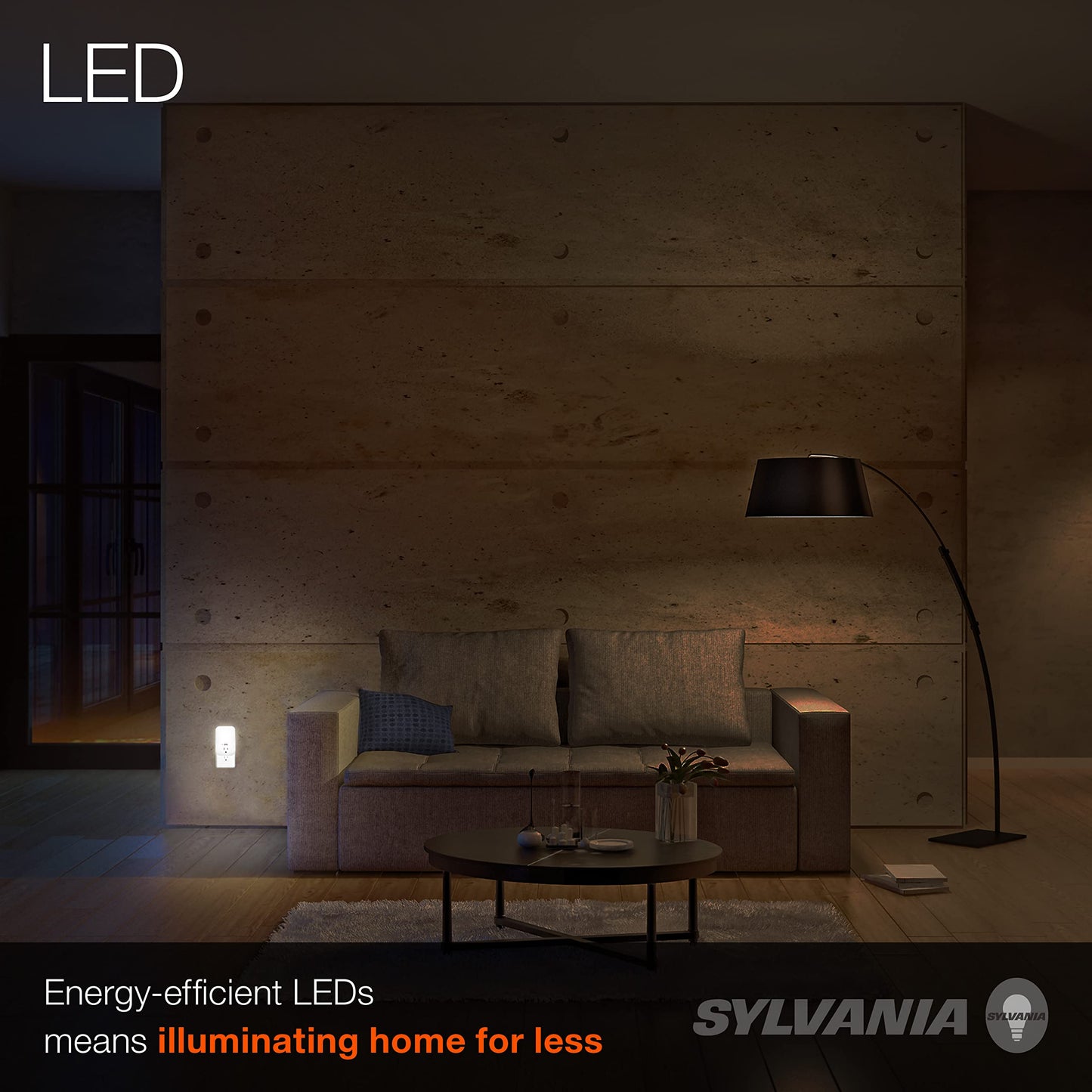 Ledvance Sylvania Led Night Light, 3-Color Select, Frosted, 5 Lumens, Usb Port, 1 Pack, Model 64991