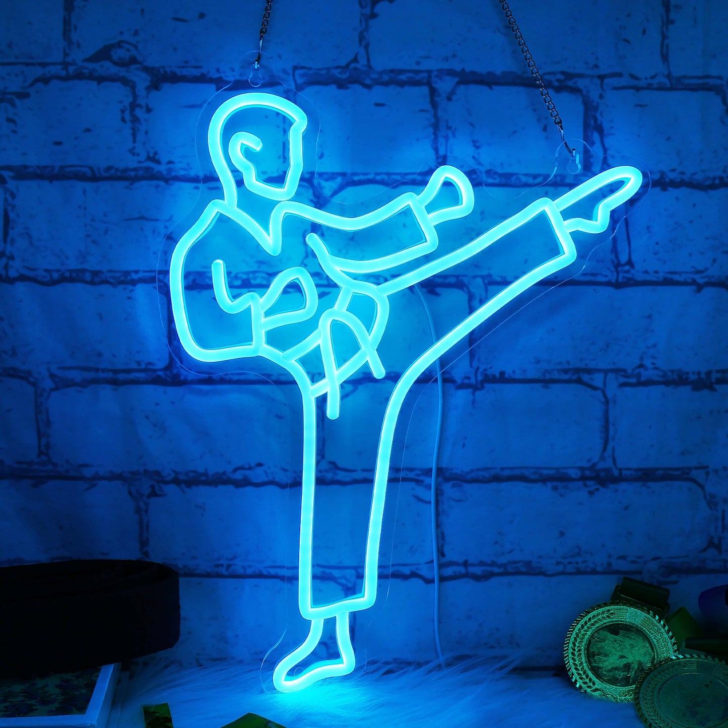 nite Karate Neon Sign  Led Neon Lights For Room Wall Table Decor Art  Men Karate Decor Light Birthday Xmas Gifts For Kids Boys Sports Fan