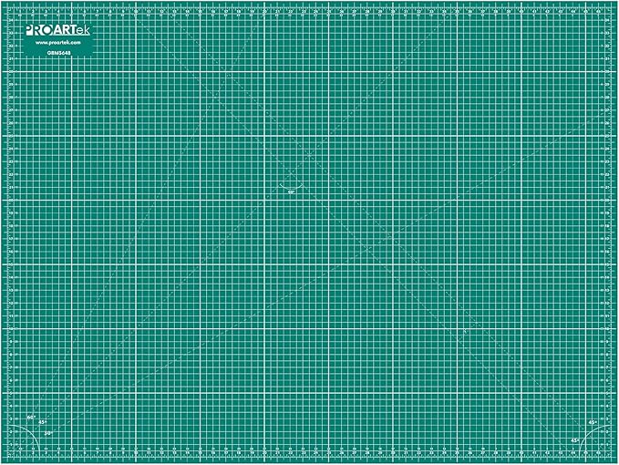 PK00010 Model GBM3648 Series 36" x 48" Professional Cutting Mat; Double-Sided Green/Black; Self-Healing; For Graphic Arts, Hobbies, Sewing, Scrapbooking, and other Cutting Projects