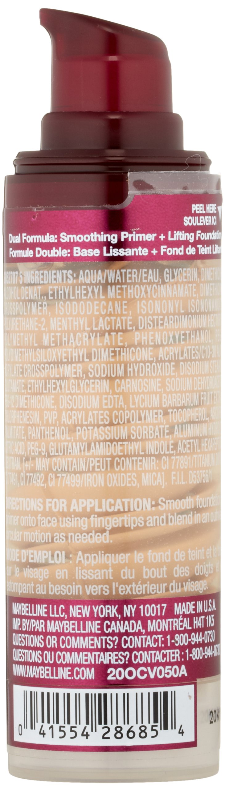 Maybelline New York Instant Age Rewind The Lifter Makeup, Natural Beige, 1 Fluid Ounce