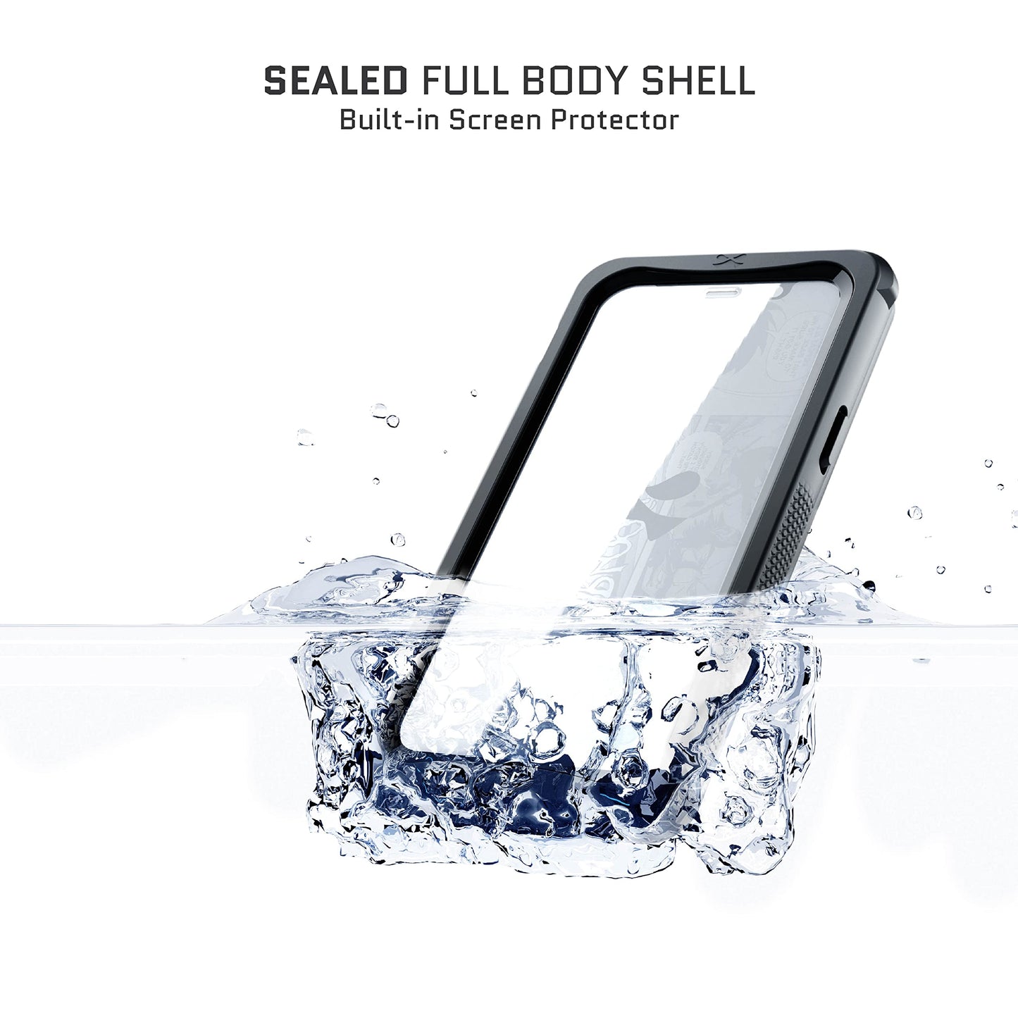 Ghostek Nautical Waterproof Iphone 14 Pro Case With Screen Protector, Belt Clip, Magsafe Built-In Shockproof Bumper Heavy Duty F