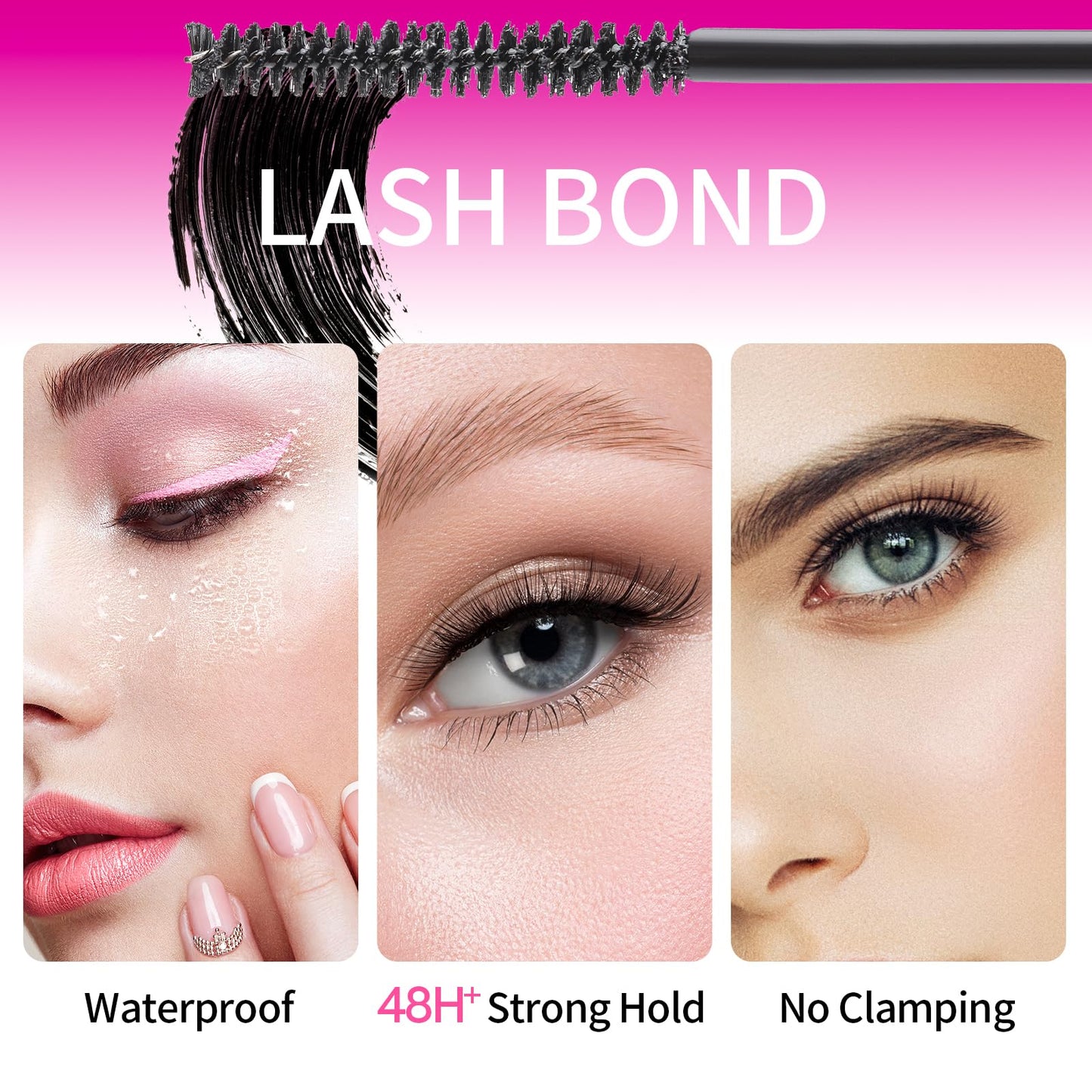 MLEN DIARY Lash Bond and Seal Remover, 2 in 1 Cluster Lash Glue & Remover for Individual Lashes, Bond and Seal Lash Glue Waterpr