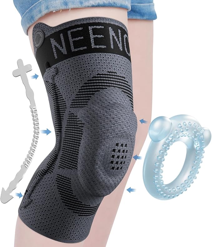 NEENCA Kids Knee Brace Sleeve, Youth Knee Compression Sleeve for Children - Boys & Girls. Child Knee Support with Patella ...