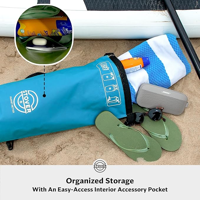 STOVER 5/10/25/30/40/55L Waterproof Dry Bag, Small Lightweight Roll Top Dry Bag Backpack w/Waterproof Phone Case, Kayaking, Travel, Hiking, Fishing, Tubing, Camping, the Beach, Men/Women (Blue)