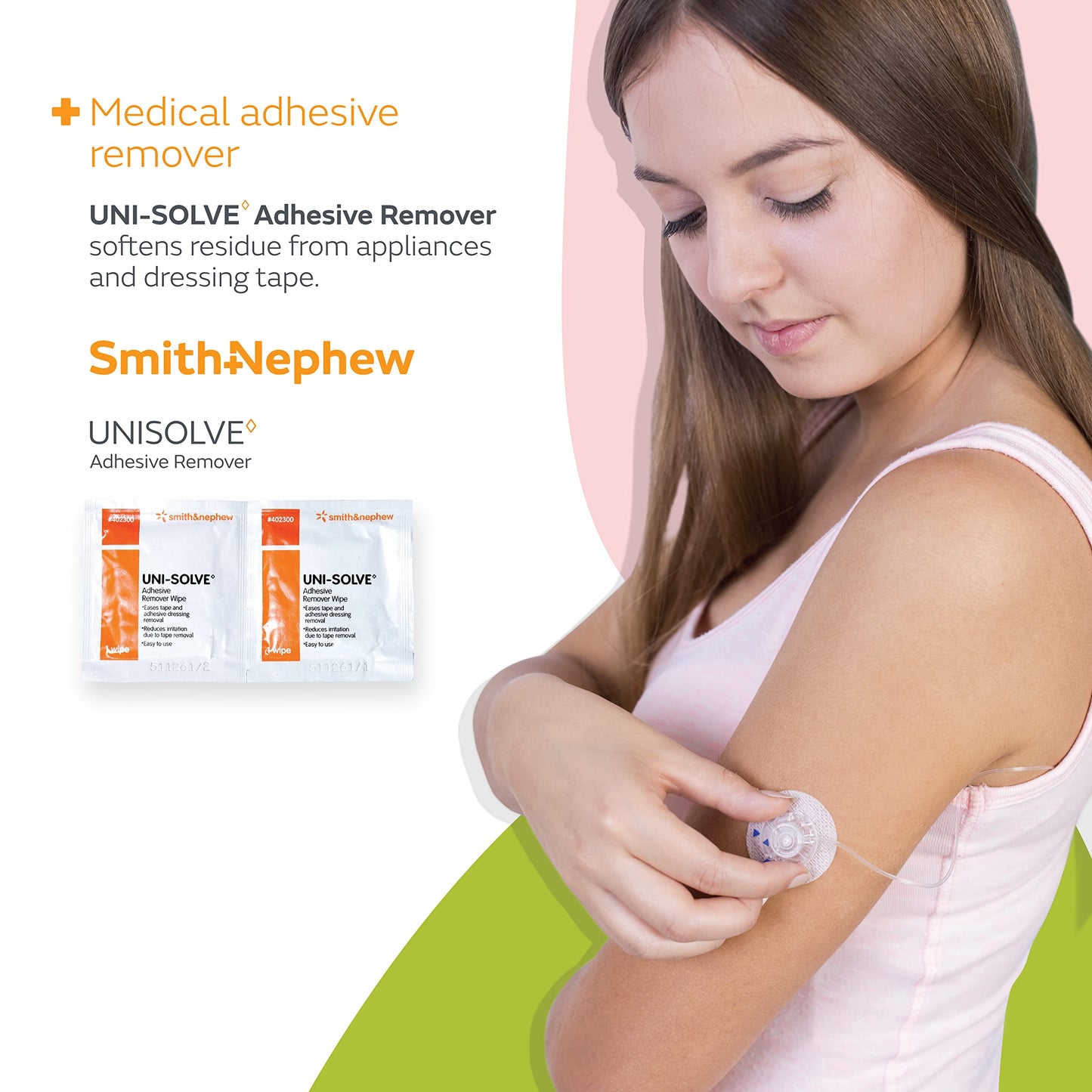 Uni Solve 402300 Adhesive Remover Wipe, Pack of 50