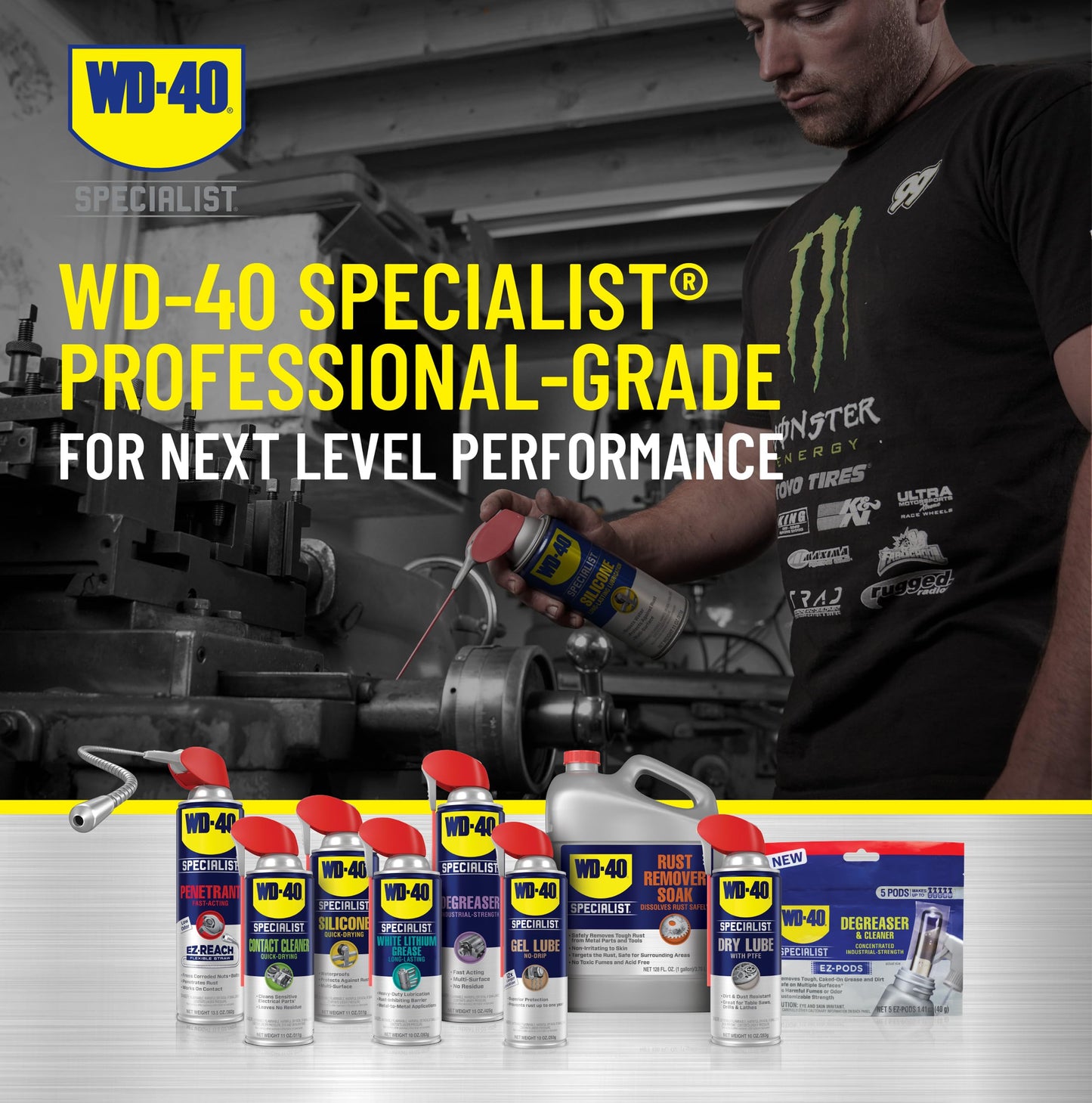 WD-40 Specialist Silicone Lubricant with SMART STRAW SPRAYS 2 WAYS 11 OZ [6-Pack]