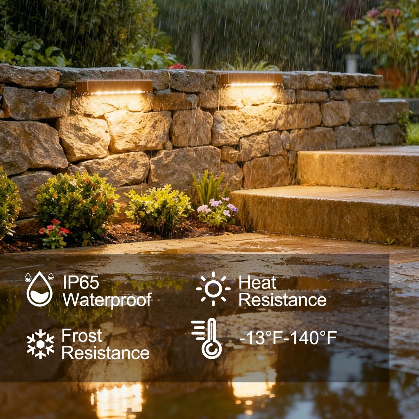 Jesled 12 Pack 7Inch Led Retaining Wall Lights  5W Landscape Lighting  Led Hardscape Lighting 12V Paver Lights Low Voltage Hardscape Lights  5W Outdoor Step Lights  2700K Warm White  Waterproof