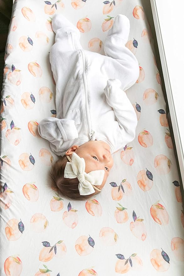 Copper Pearl Premium Knit Changing Pad Cover Soft, Stylish, and Universal Fit for All Standard Diaper Changing Pads, Trendy Design Changing Pad Covers, Caroline