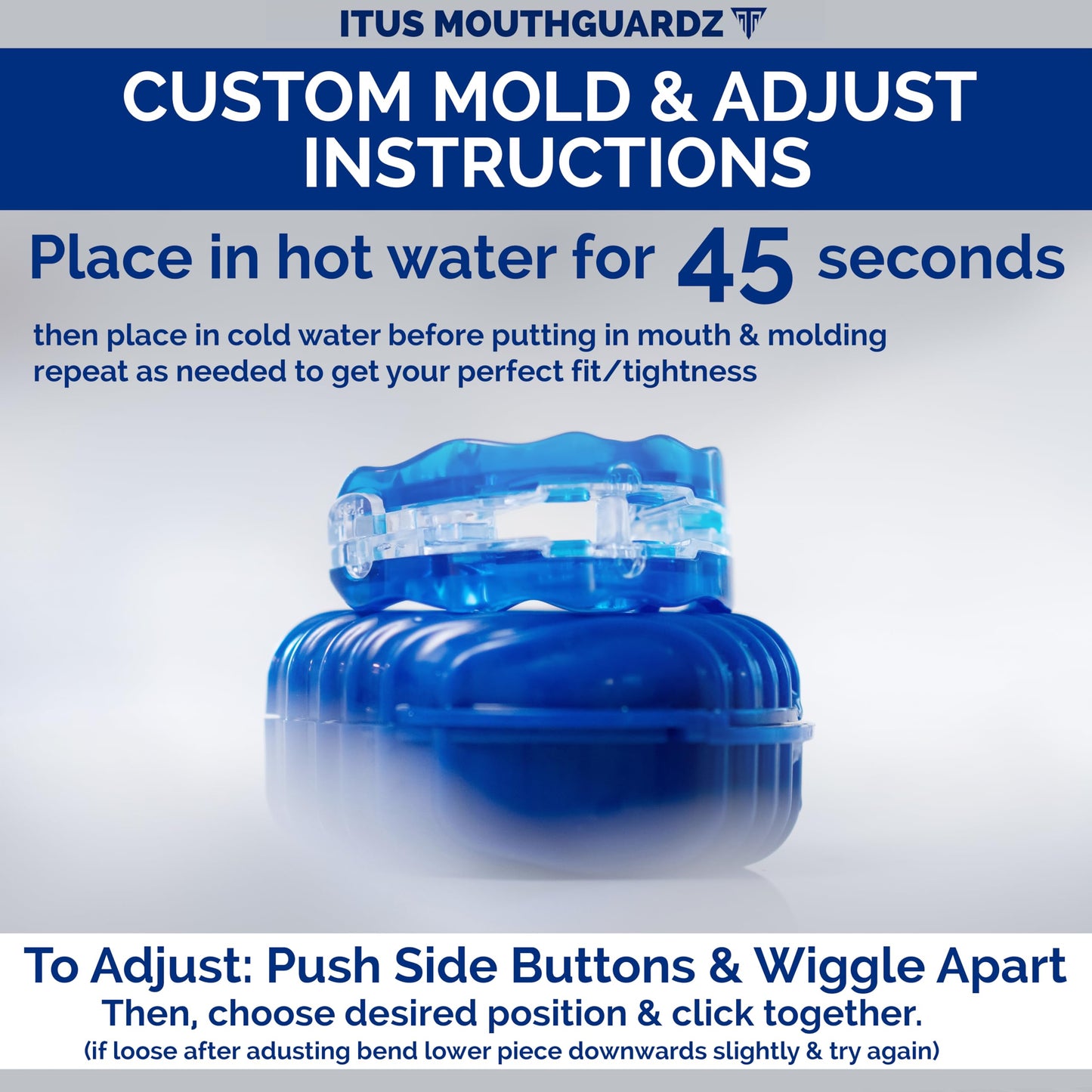 SilentZPro (BlueTech)– USA Designed & FDA-Cleared Anti Snoring Mouthguard – Fully Adjustable Anti Snore Mouthpiece with Patented Design for a Silent Night`s Sleep, Medium