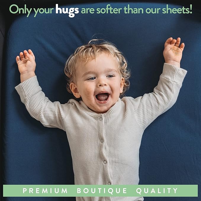 Cradle Sheets Fitted 18 x 36 Inch – Snuggly Soft 100% Jersey Cotton – Mustard Yellow + Burnt Orange – 2 Pack