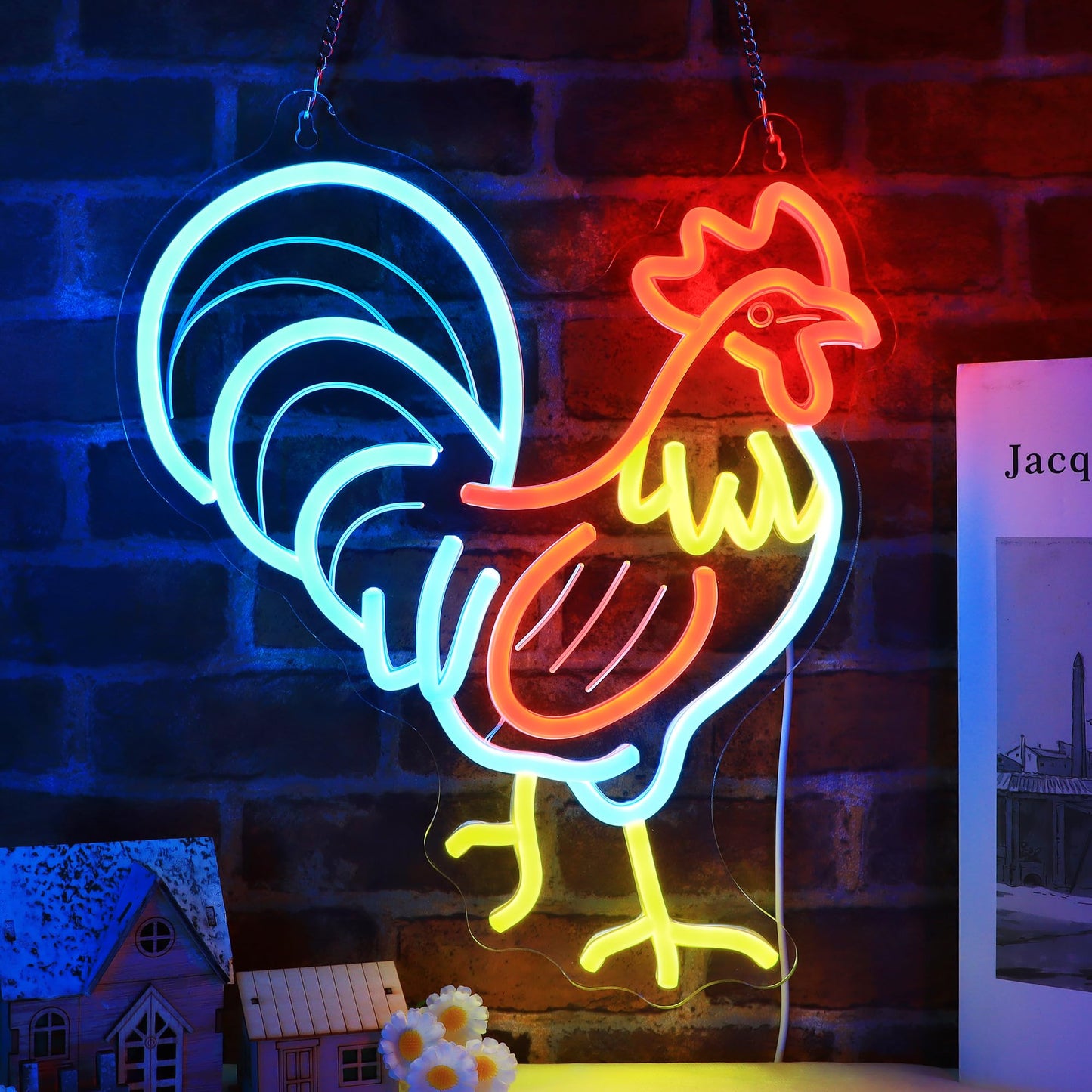 nite Rooster Neon Sign  Led Neon Lights For Room Wall Table Decor Art  Home Party Birthday Holiday Gift For Kids Teens mature-themeds