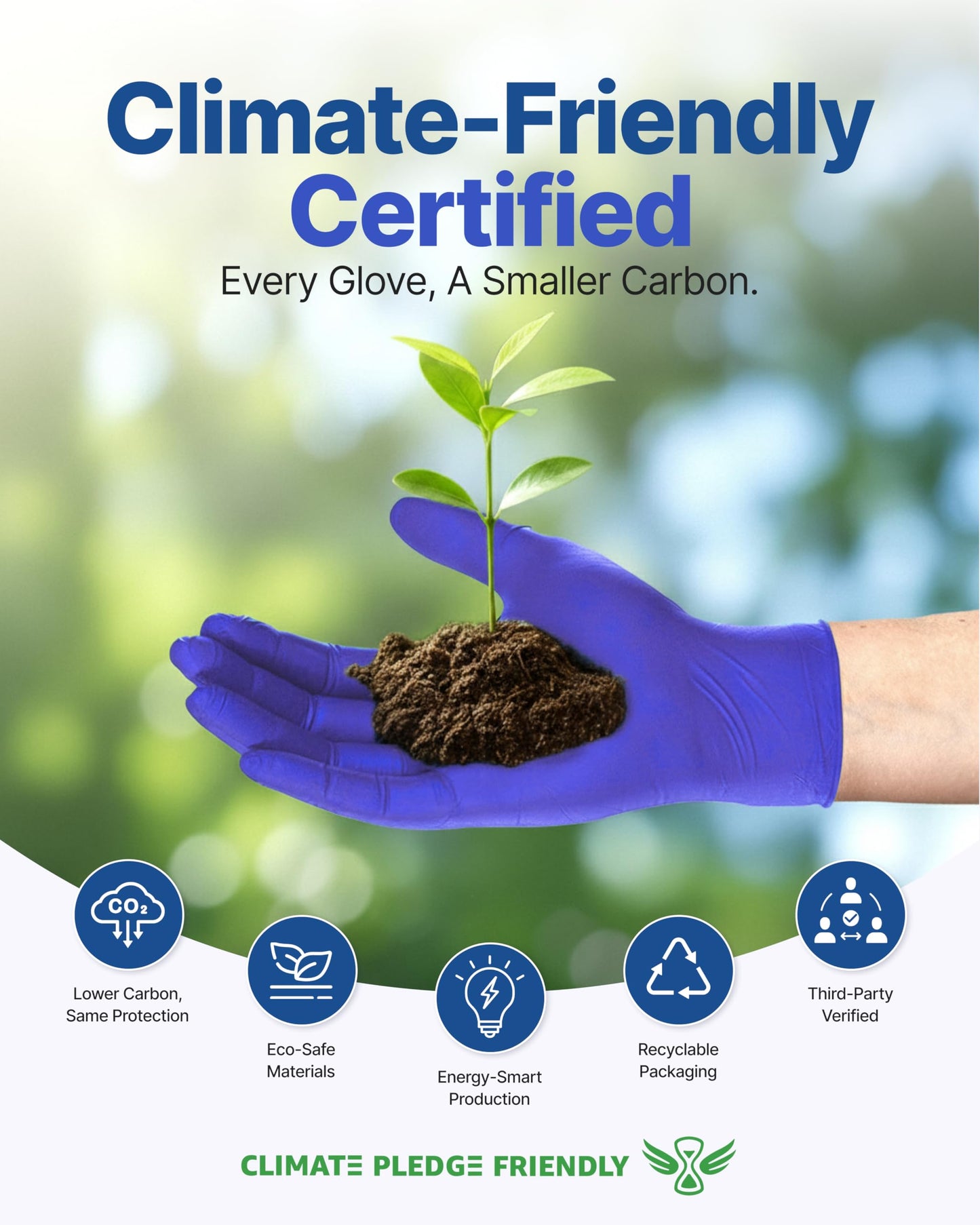 Schneider Nitrile Exam Gloves, Dark Blue, Disposable Gloves, Latex-Free, Powder-Free, Food Safe for Cleaning, Cooking, Household Use,100 Count,Size Medium