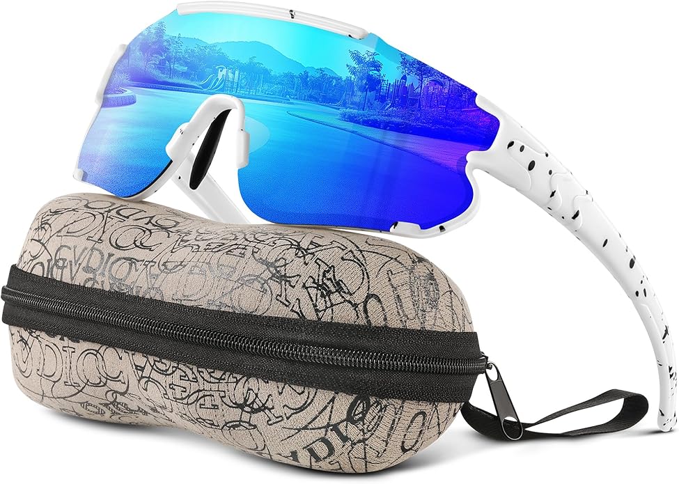 Kegrimi Kids Baseball Polarized Sunglasses: Sports Sunglasses for Boys Girls 3-12 Youth Sun Glasses for Cycling Running