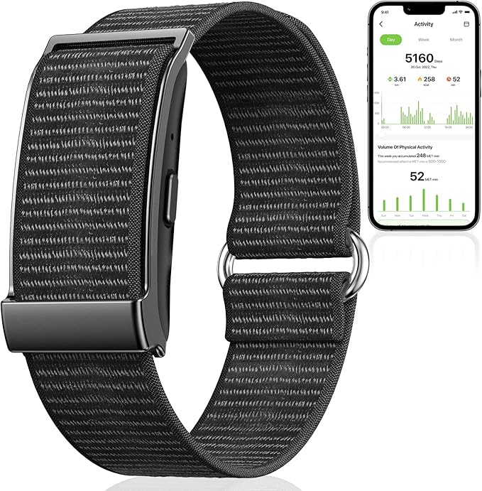 QYZHARYX Smart Bracelet,Health and Fitness Tracker,24/7 Heart Monitor & Sleep Tracker, Multi-Sport Tracker Wristband with ...