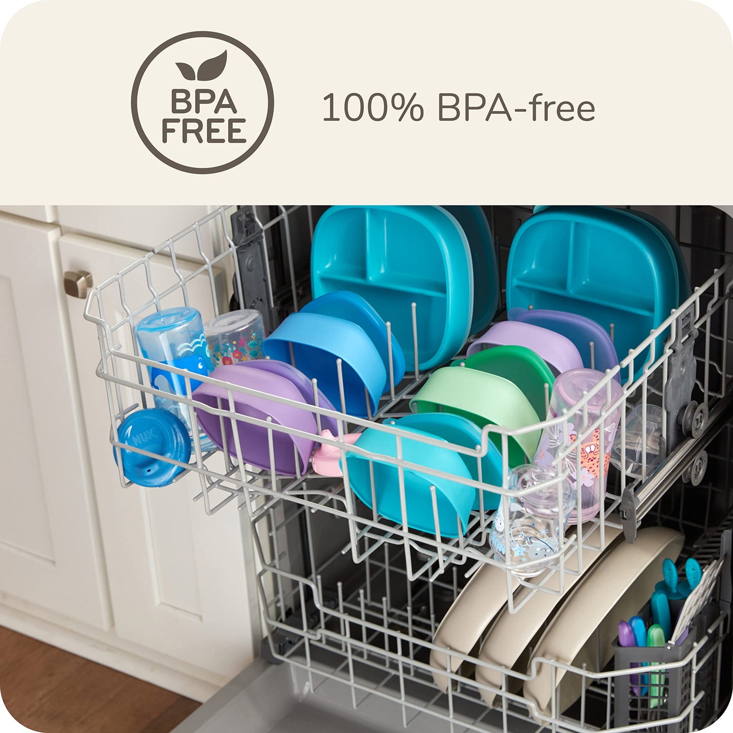 NUK Silicone Baby Straw Cup, Easy to Grip & Drink, Dishwasher-Safe, BPA-Free, Pack of 1