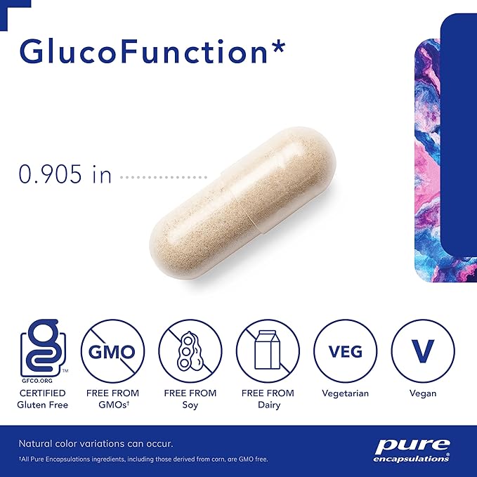 Pure Encapsulations GlucoFunction | Comprehensive Support for Healthy Carbohydrate Metabolism | 180 Capsules