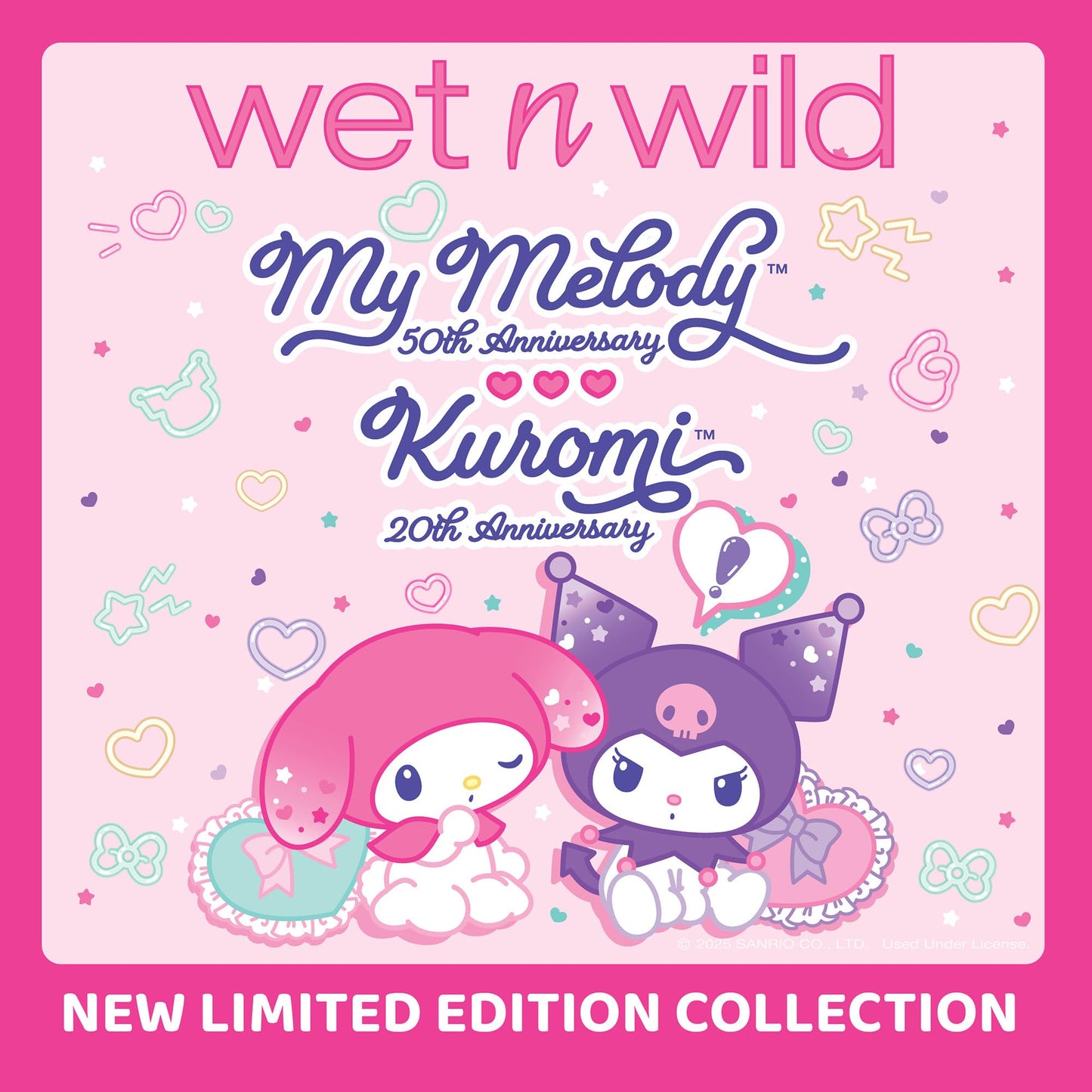 wet n wild My Melody and Kuromi 5-Piece Makeup Brush Set