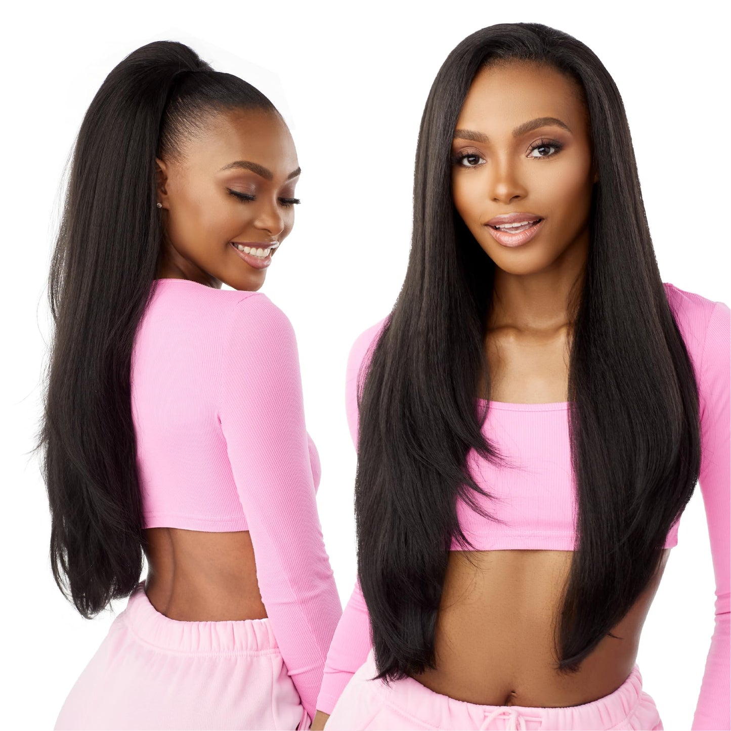 Sensationnel Instant Updown Halfwig Pony - Iud 21 4 Style in 1 Half Wig And Pony Drawstring (BALAYAGEGOLD)