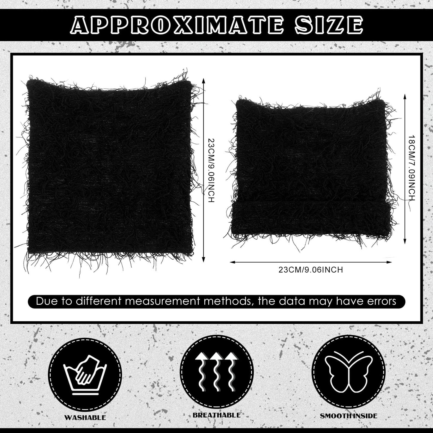 Chuarry Distressed Knitted Cat Beanie Y2k for Women Men Vintage Crochet Hat Thick Slouchy Warm Cat Ears Hat Winter Outdoor (Black,Cat Ears)