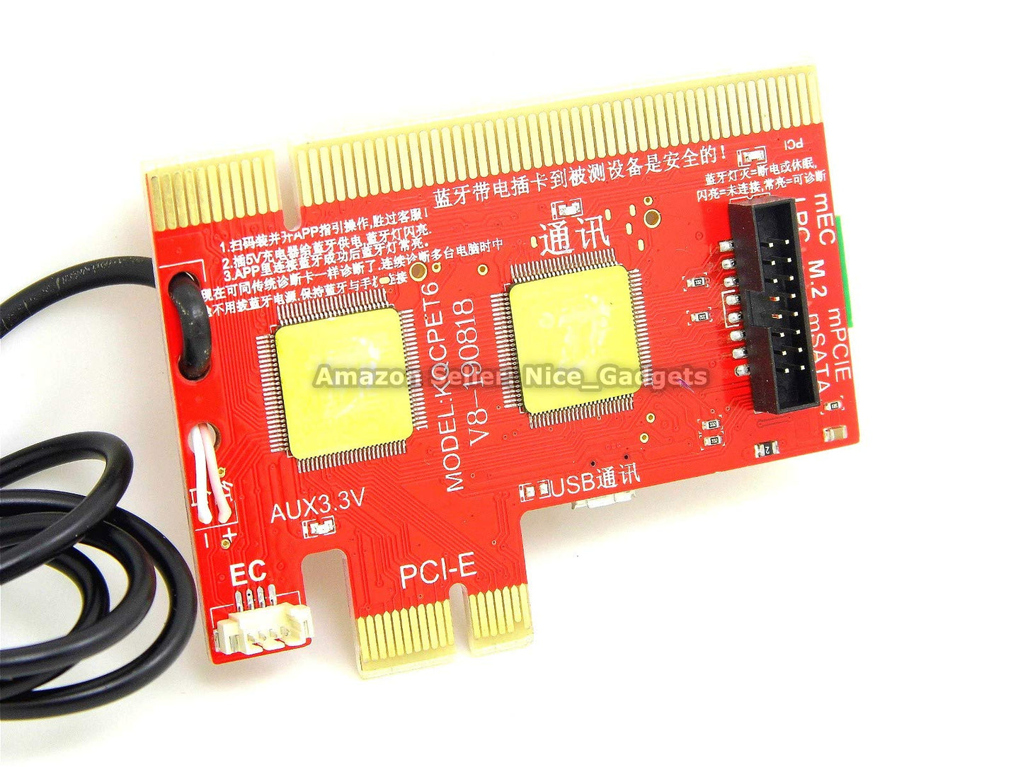 Lingvetron New V8 Pcie Usb Post Test Card Motherboard Diagnostic Tester Kit Unique Usb Diagnosis For Pc Laptop Server All In One