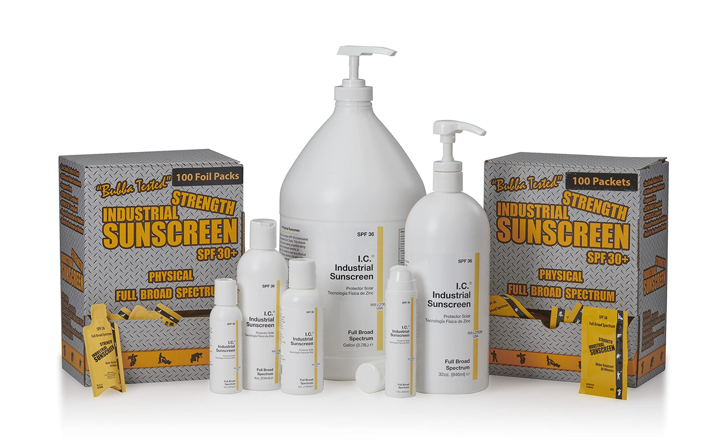 R&R Lotion ICSSP-50-30+ Industrial Sunscreen Packet, 5 fl.oz. Capacity, 5 mL
