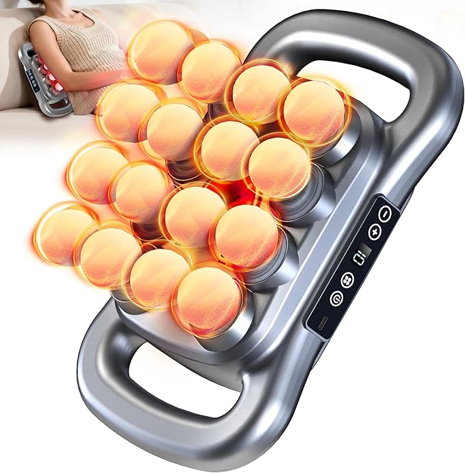 16 Head Massage Gun Deep Tissue - 2026 Upgrade 16-Drive Back Muscle Massager with Adjustable 9 Modes & 9 Levels, Quiet Per...