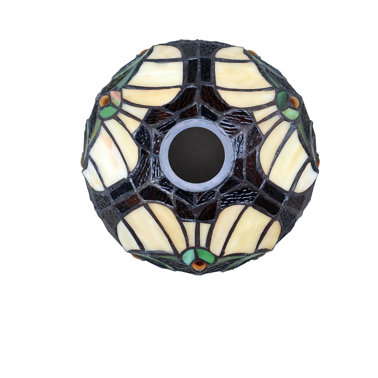 Chloe Lighting Liaison 1-Light Mini Pendant Stained Glass 8in Shade Model CH18780VI08-DP1