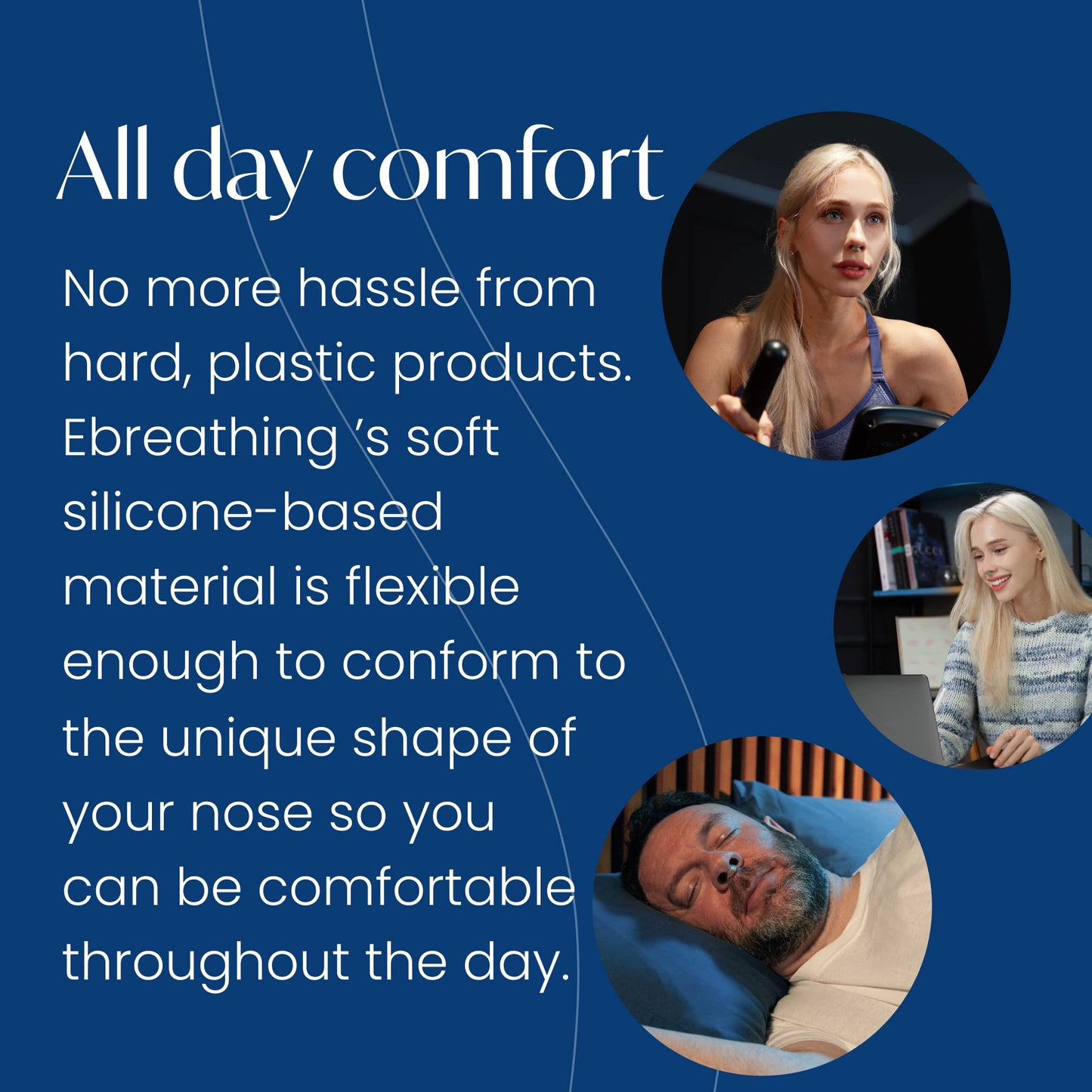 Ebreathing Trial Pack Soft Nasal Breathing Aid for Increased Nasal Breathing - Comfortable Anti Snoring Sleep Aid for Nasal Congestion Relief, Nasal Decongestant for Improved Sleep and More